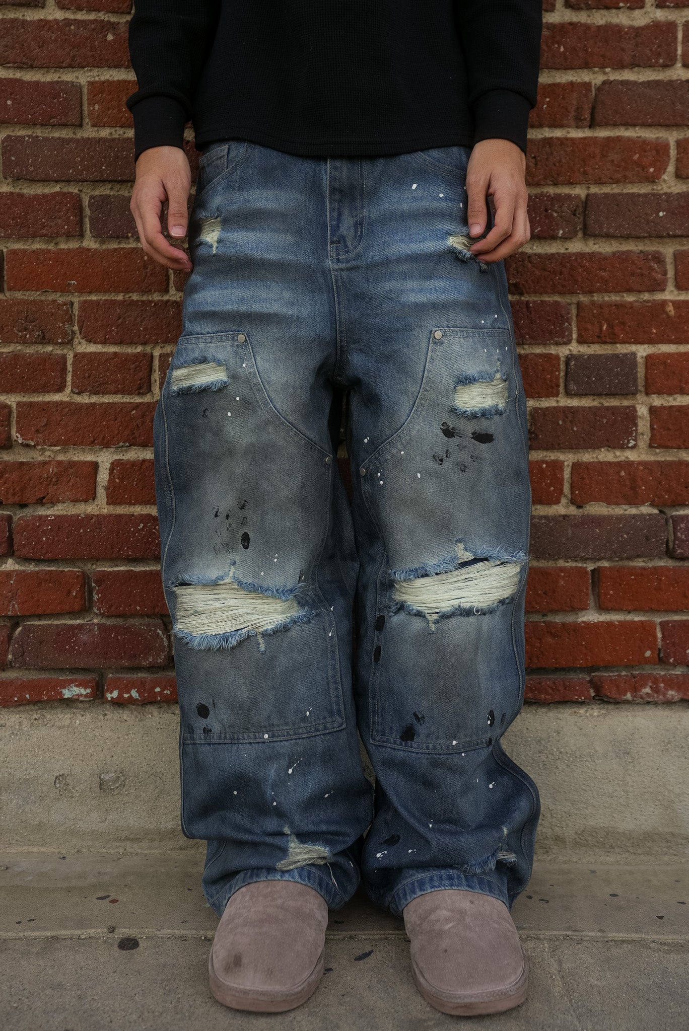 double knee denim [limited sizes]