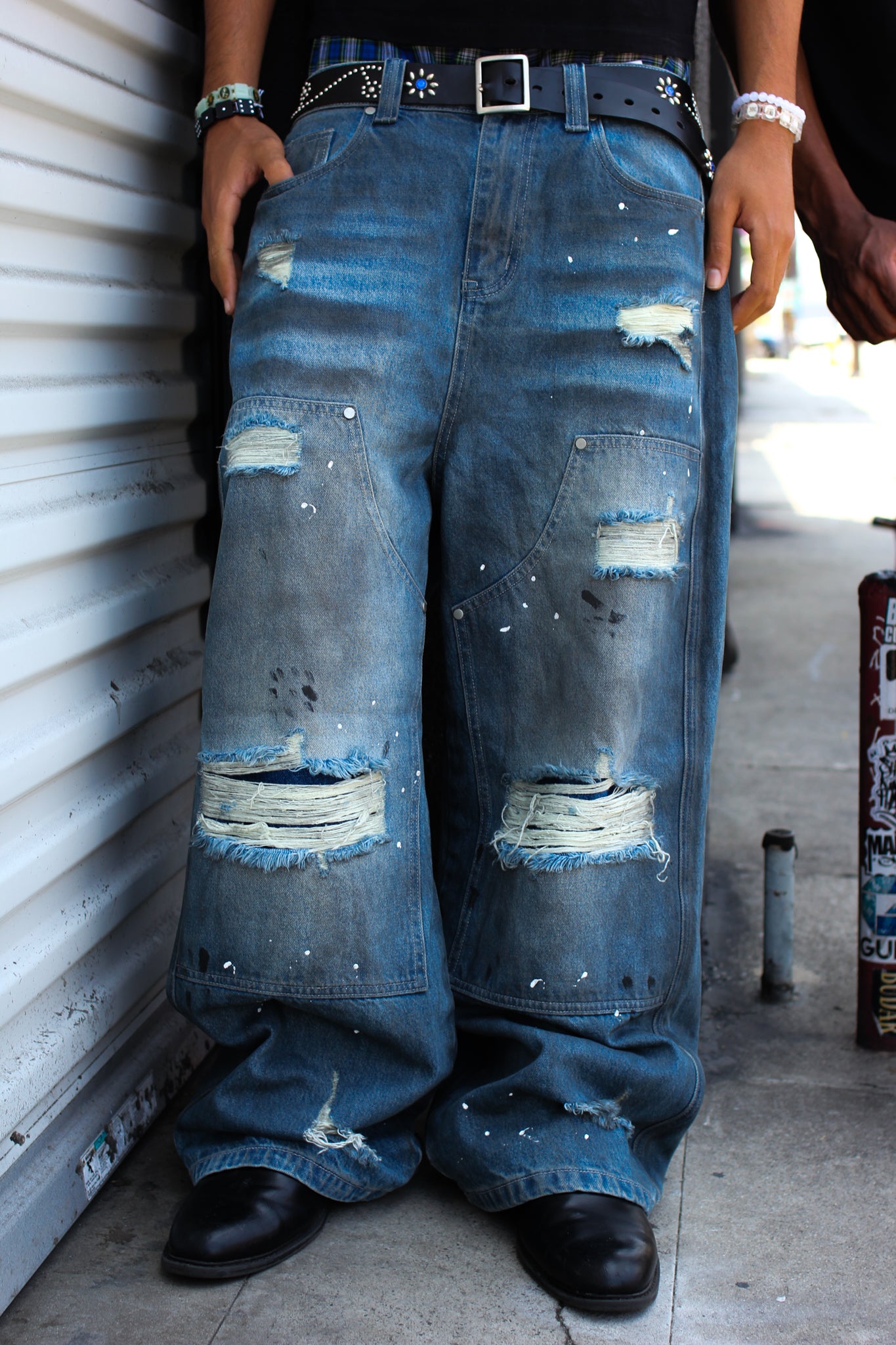 blue double knee denim [limited sizes]